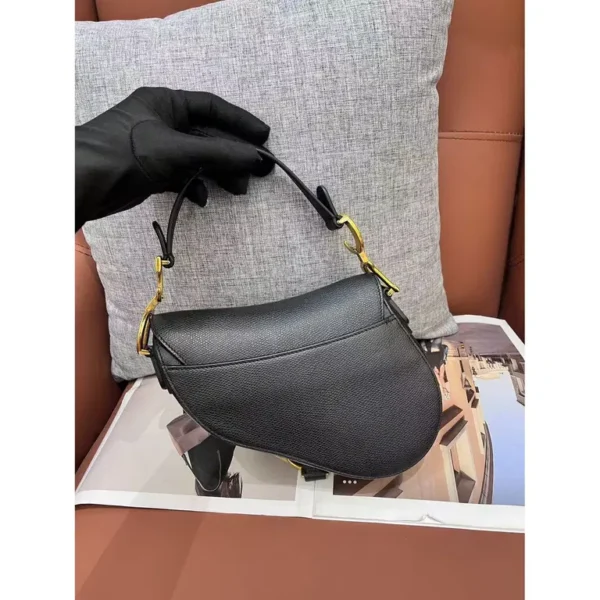 black-leather-saddle-dior-handbag-68034000-5_3 Dior Saddle Bag Handbag