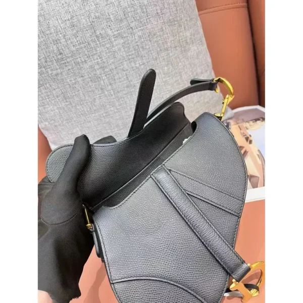 black-leather-saddle-dior-handbag-68034000-6_3 Dior Saddle Bag Handbag
